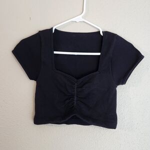Black Crop Top Size Small